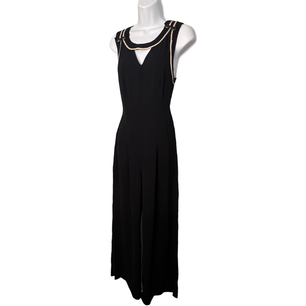 Anthropologie Nautical Wide-Leg Jumpsuit, Sz 6